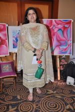 at the launch of art and couture exhibition in Taj President, Mumbai on 14th Oct 2013